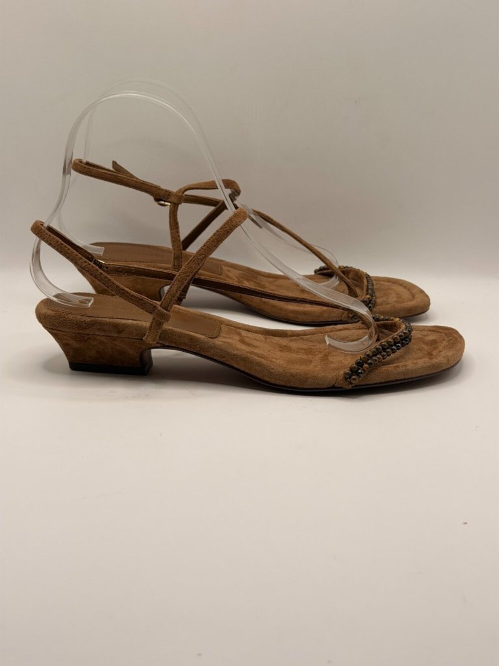 Madewell Women's Maycie Brown Beads Strappy Sandals Sz 8 - Picture 4 of 9